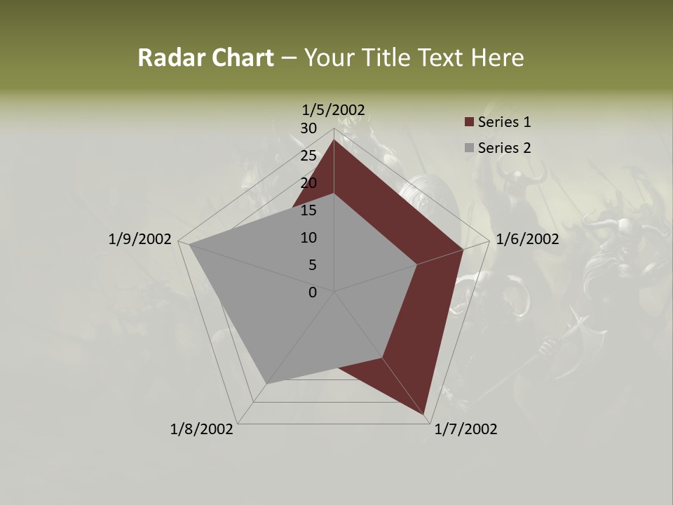War Undead Dark PowerPoint Template