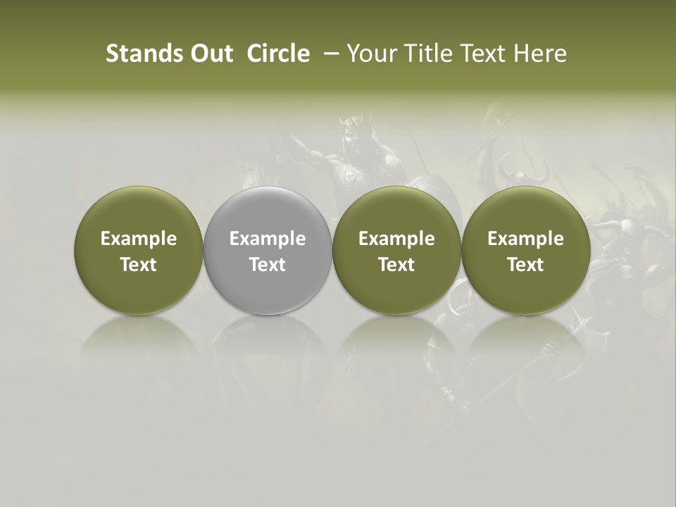 War Undead Dark PowerPoint Template