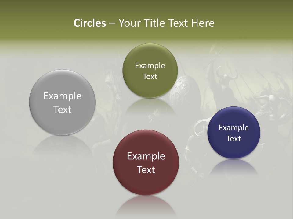 War Undead Dark PowerPoint Template