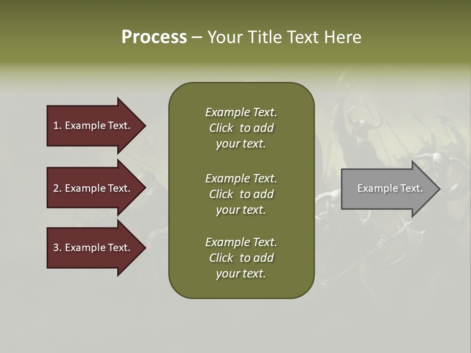 War Undead Dark PowerPoint Template