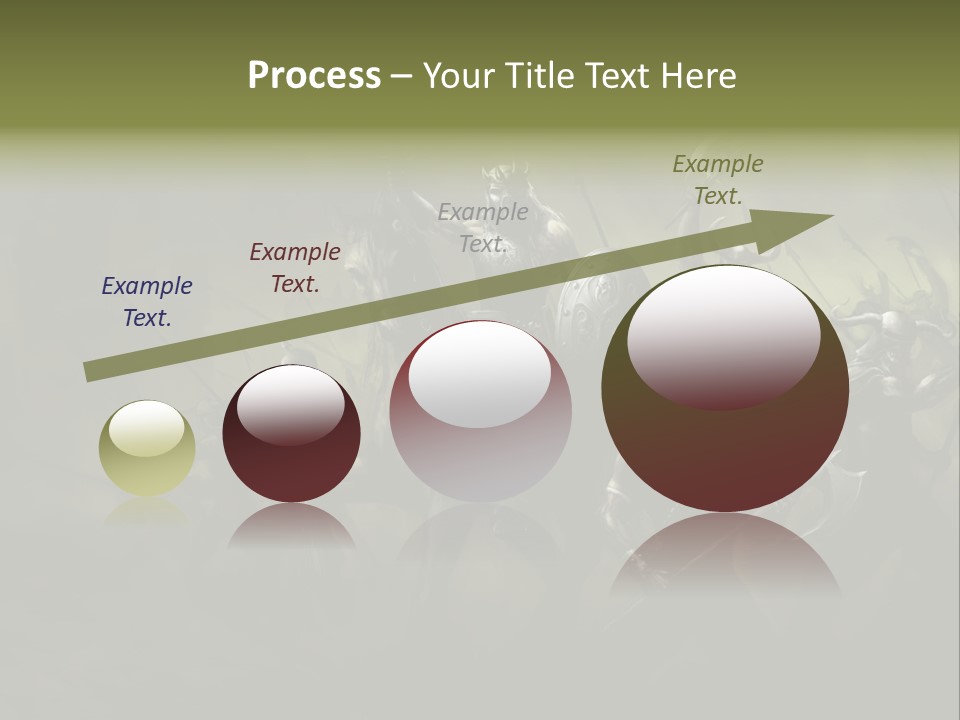 War Undead Dark PowerPoint Template