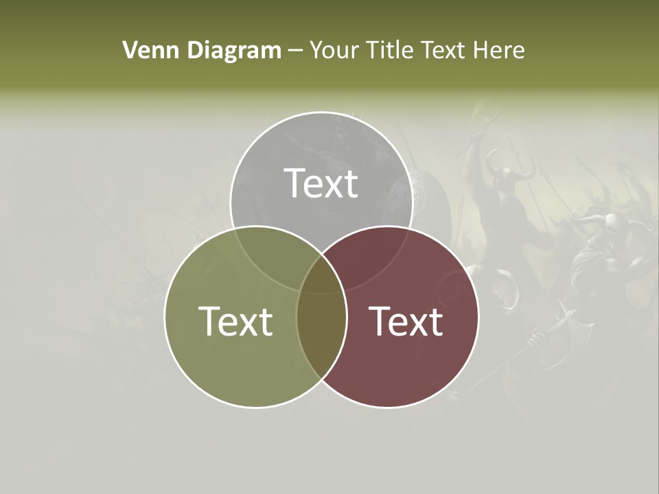 War Undead Dark PowerPoint Template