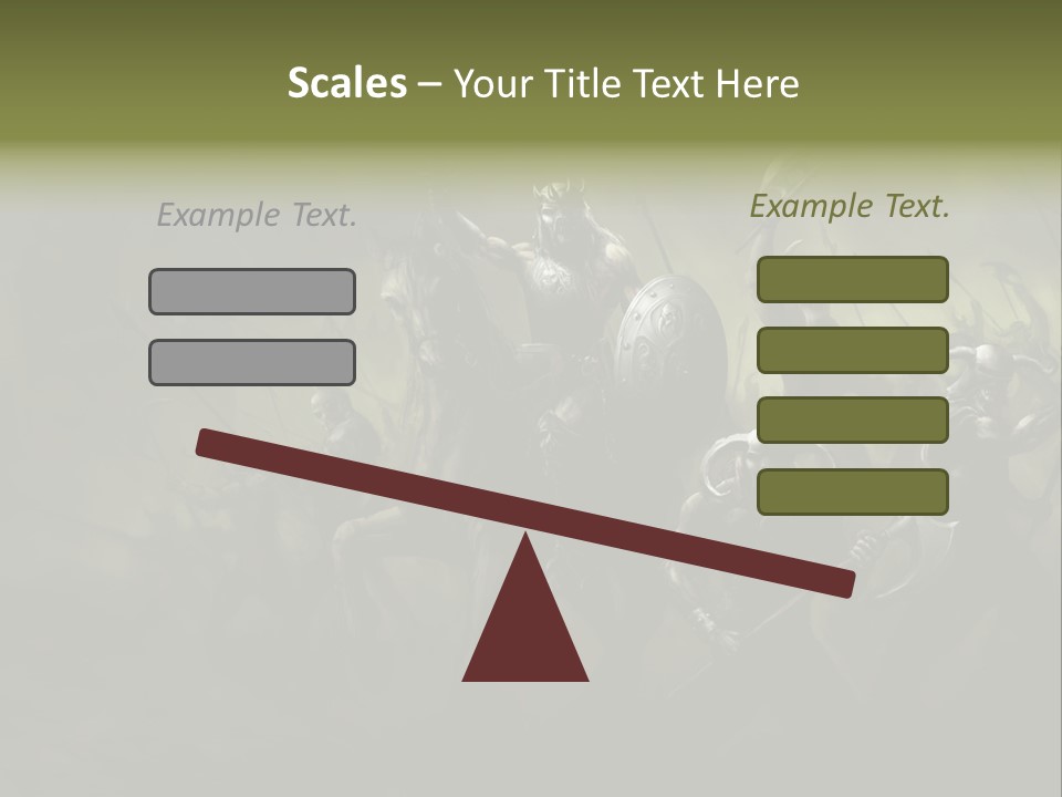 War Undead Dark PowerPoint Template
