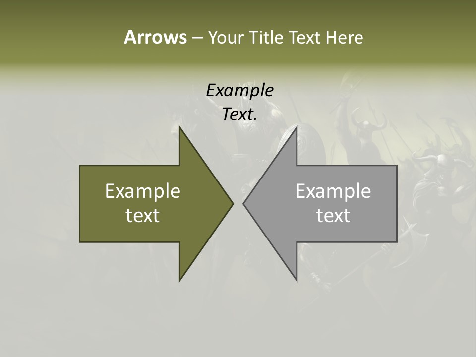 War Undead Dark PowerPoint Template