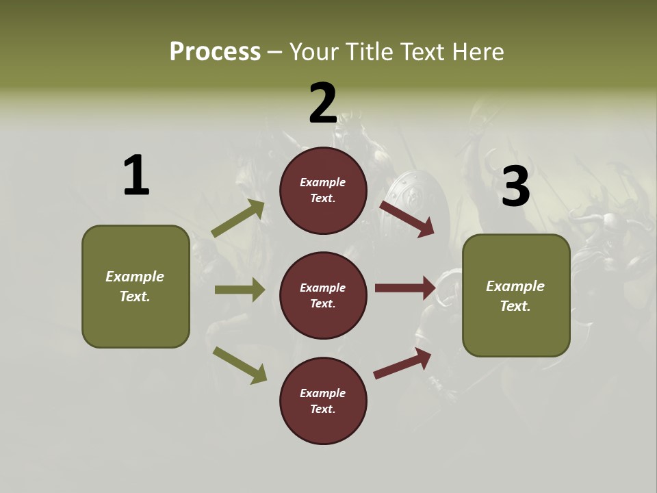 War Undead Dark PowerPoint Template