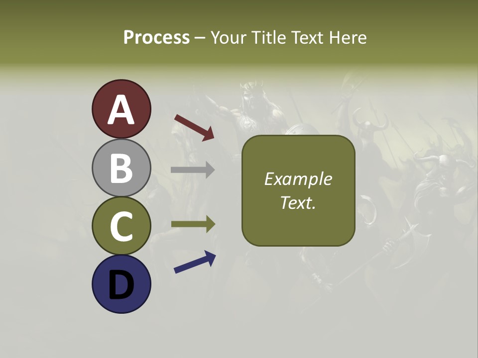 War Undead Dark PowerPoint Template