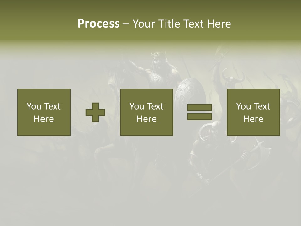 War Undead Dark PowerPoint Template