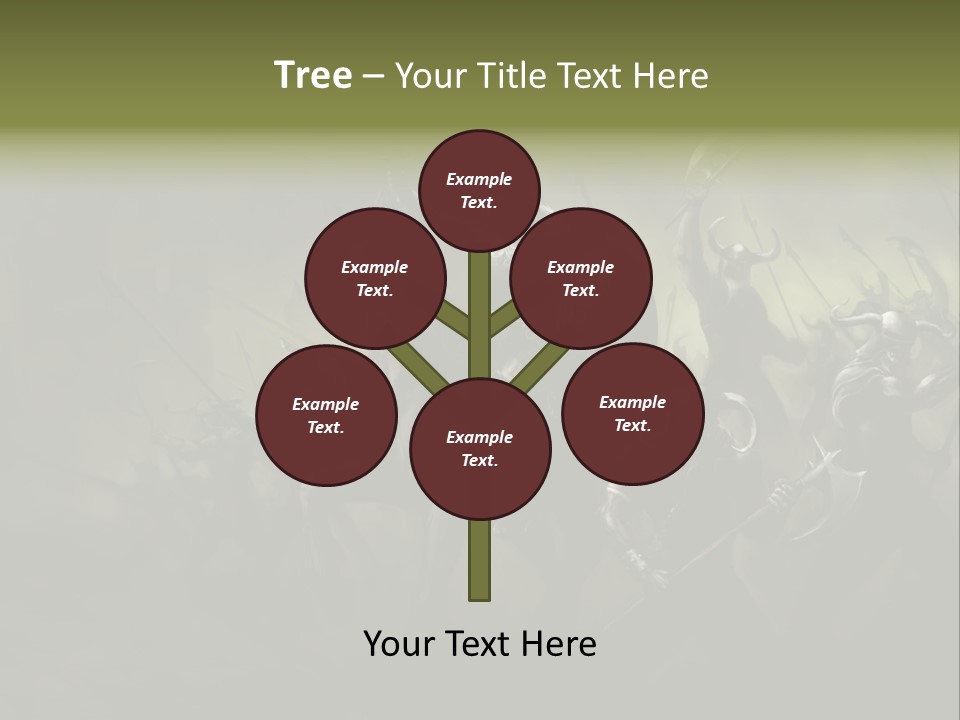 War Undead Dark PowerPoint Template