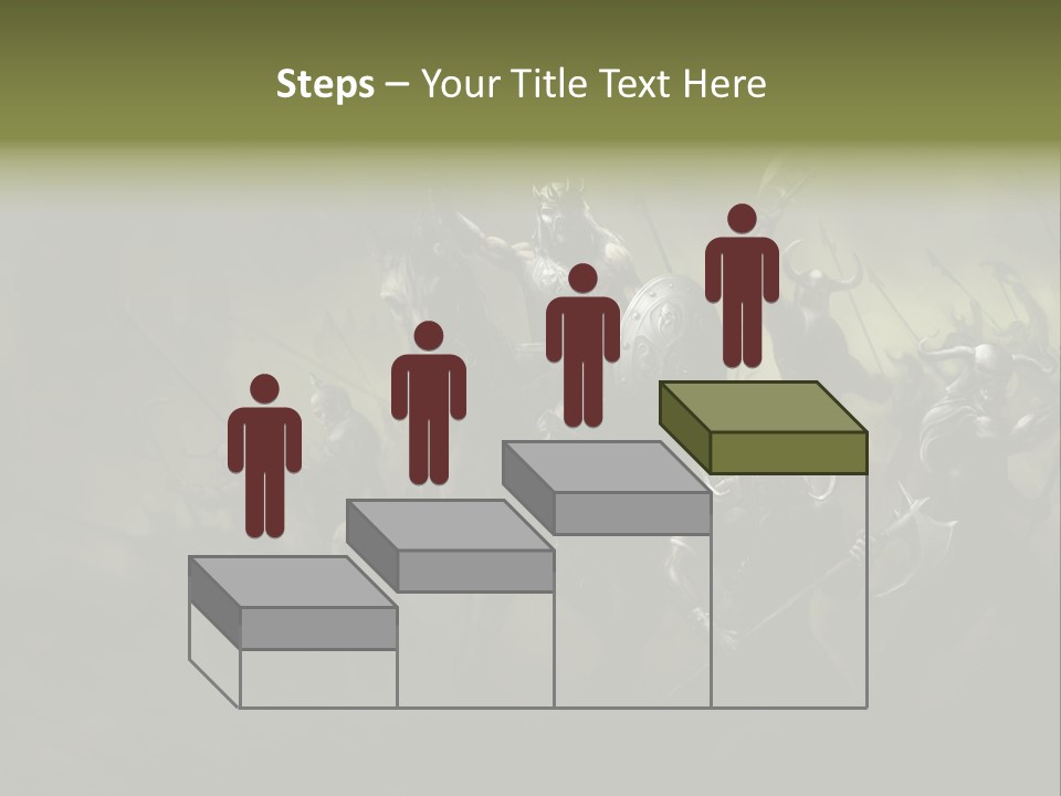 War Undead Dark PowerPoint Template