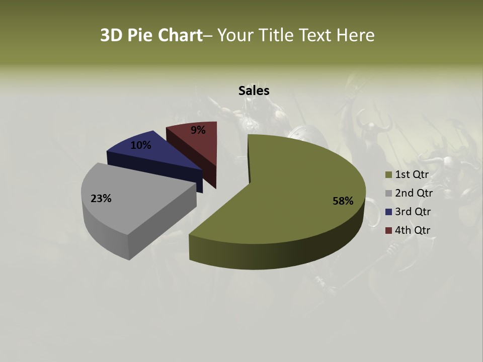 War Undead Dark PowerPoint Template