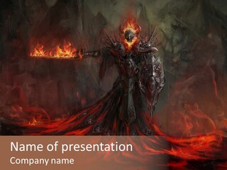 Angry Heat Melt PowerPoint Template