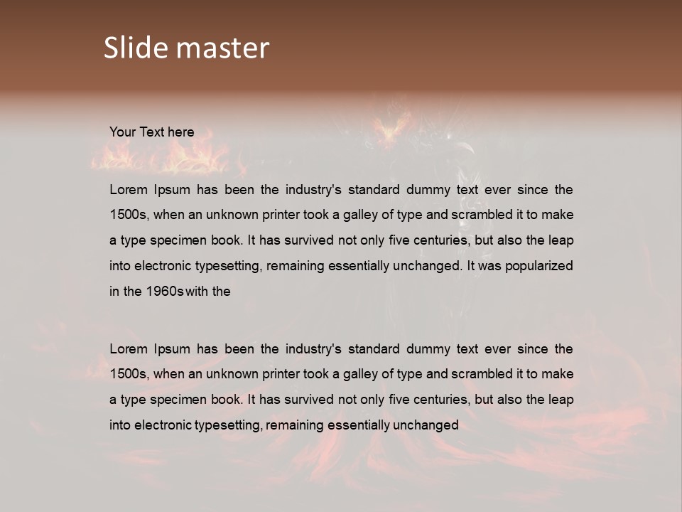 Angry Heat Melt PowerPoint Template