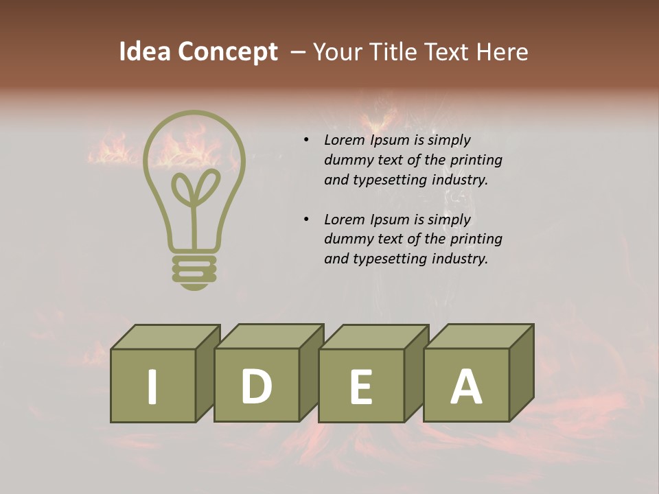 Angry Heat Melt PowerPoint Template