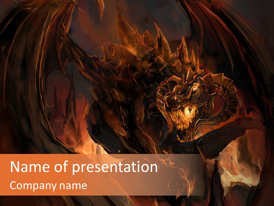 Hot Demonic Doom PowerPoint Template