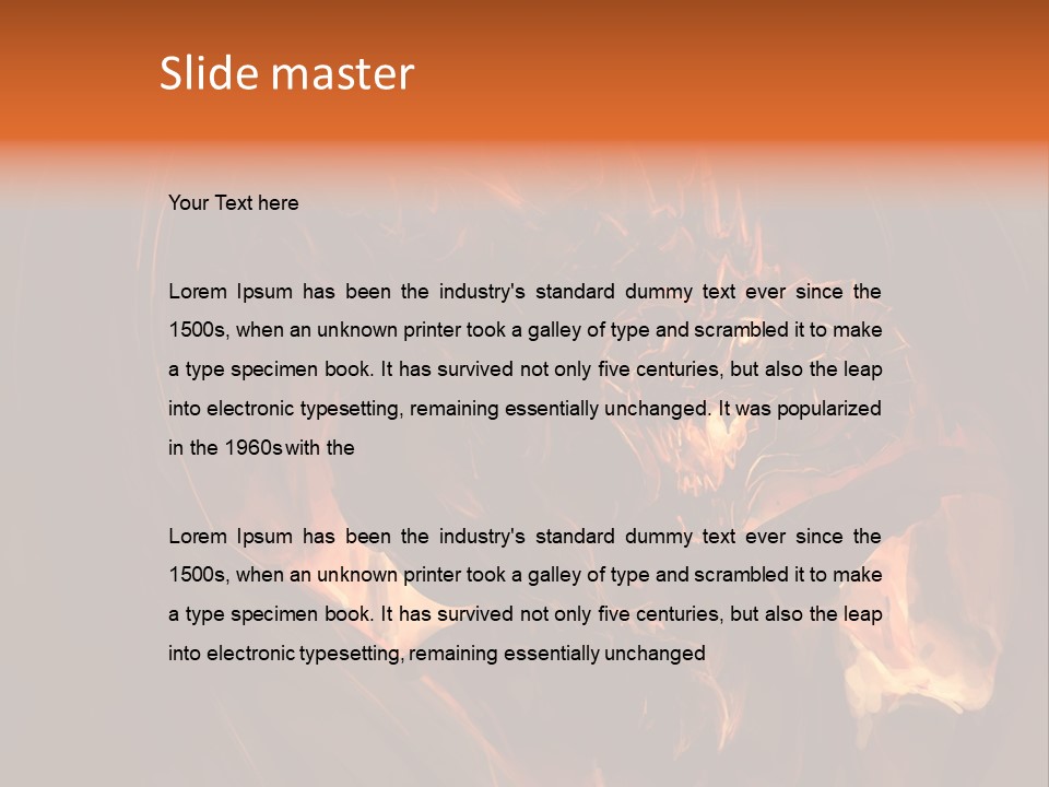 Hot Demonic Doom PowerPoint Template