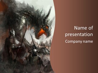 Dragon Fear King PowerPoint Template