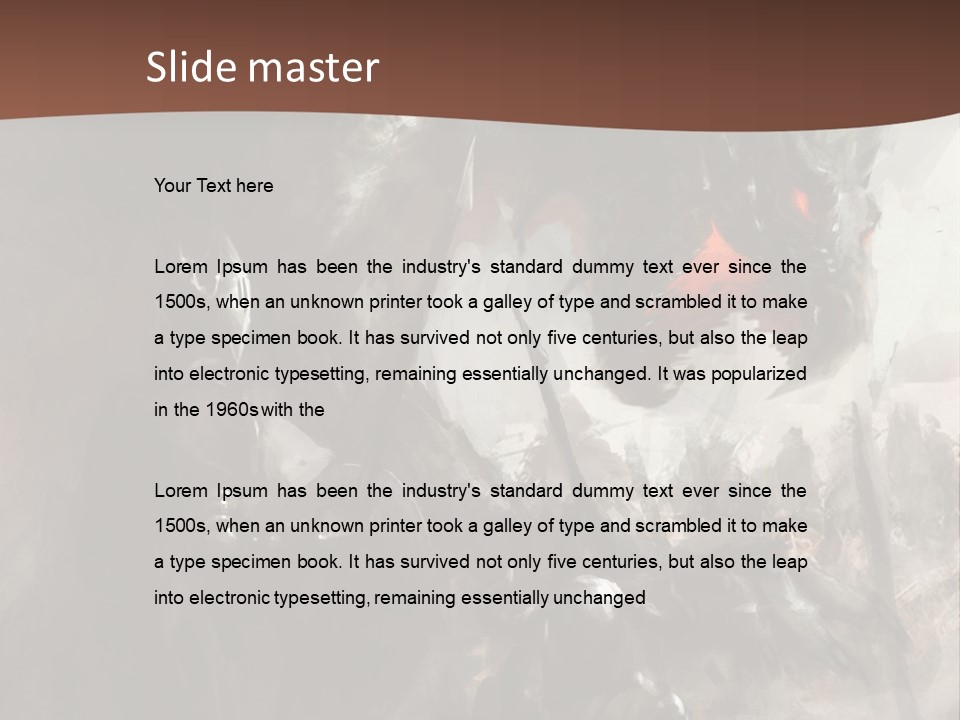 Dragon Fear King PowerPoint Template