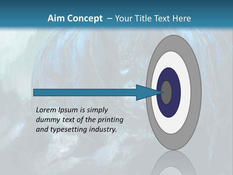 Skull Flier Mythology PowerPoint Template