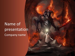 Apocalyptic Angry Diabolic PowerPoint Template