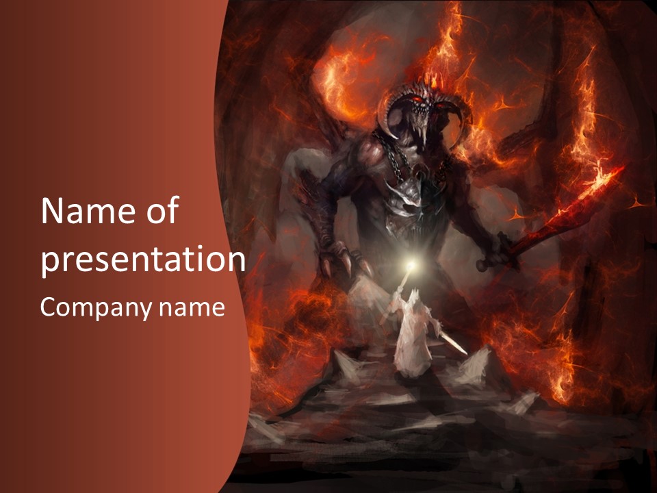 Apocalyptic Angry Diabolic PowerPoint Template