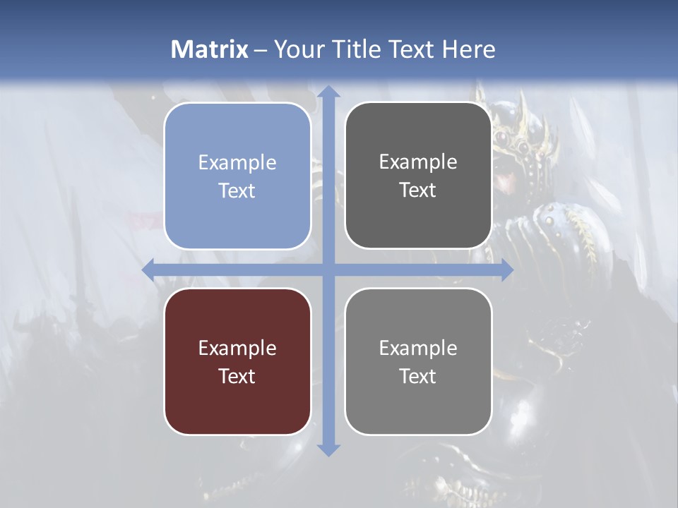 Flag Spear Helmet PowerPoint Template