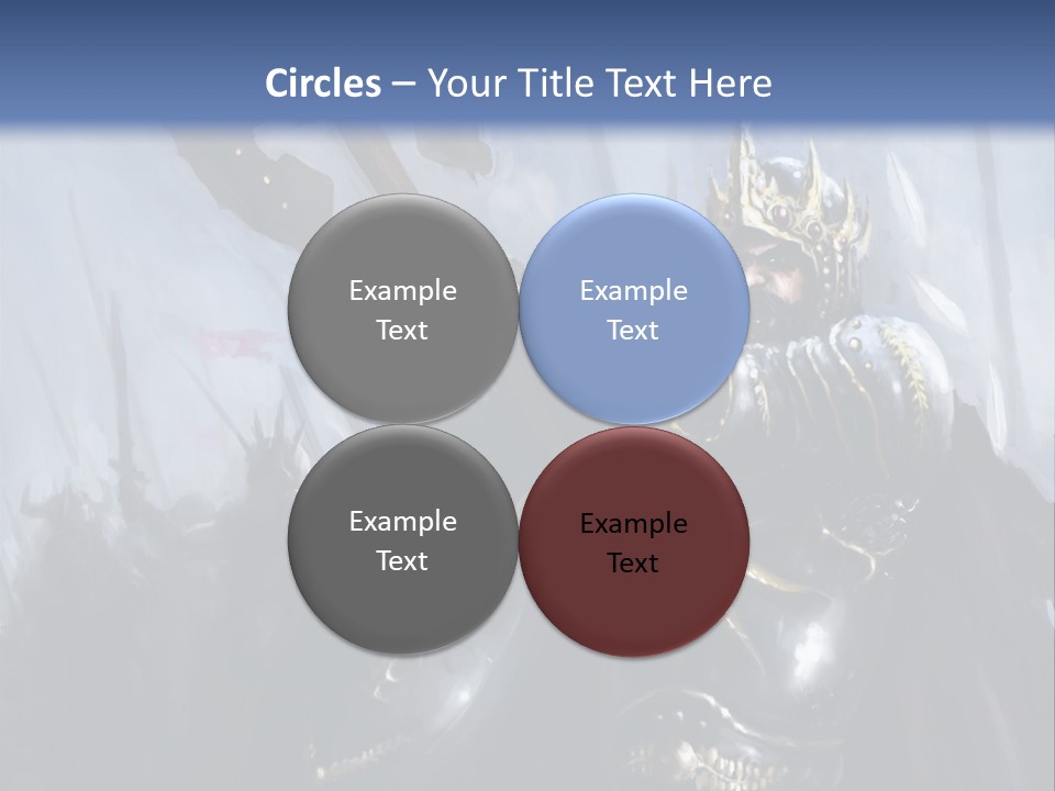 Flag Spear Helmet PowerPoint Template