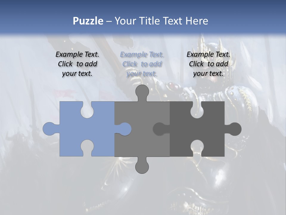 Flag Spear Helmet PowerPoint Template