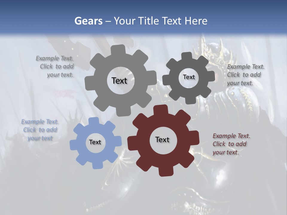 Flag Spear Helmet PowerPoint Template