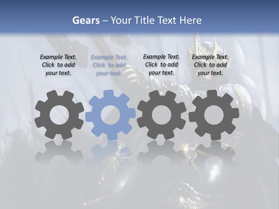 Flag Spear Helmet PowerPoint Template