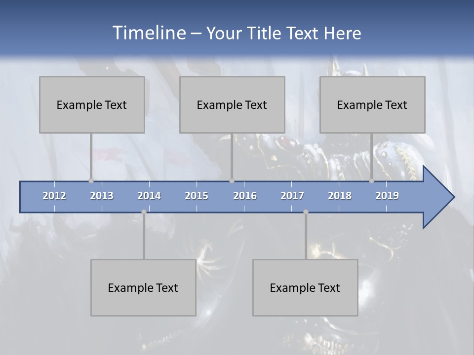 Flag Spear Helmet PowerPoint Template