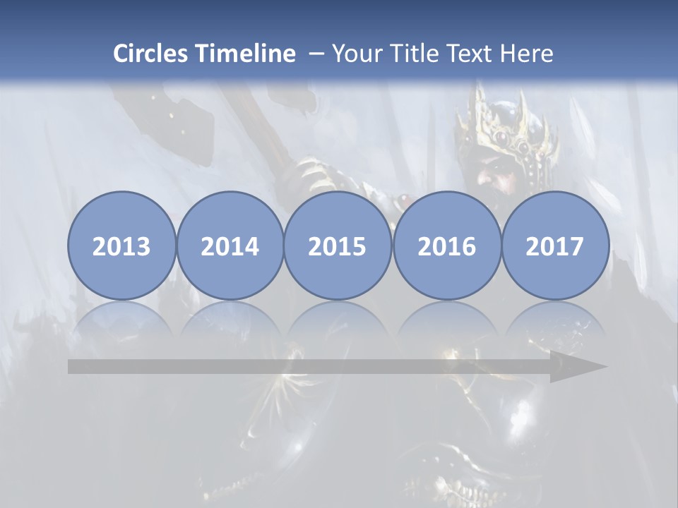 Flag Spear Helmet PowerPoint Template