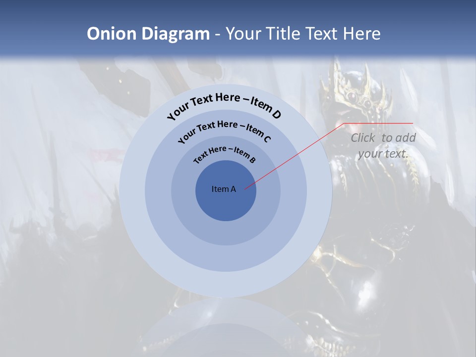 Flag Spear Helmet PowerPoint Template