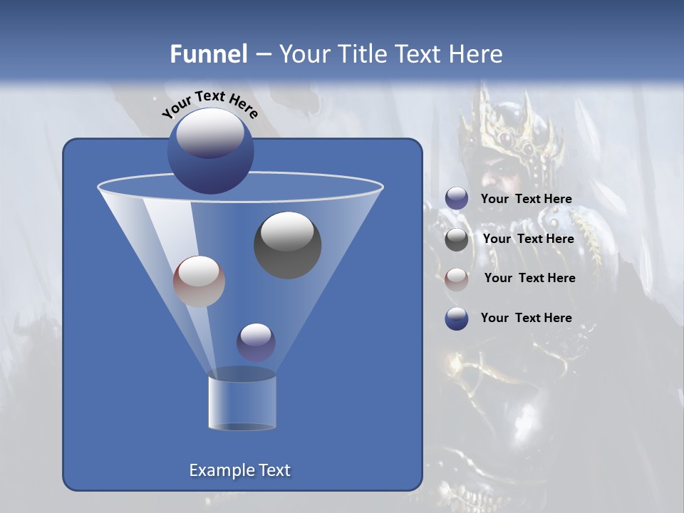 Flag Spear Helmet PowerPoint Template