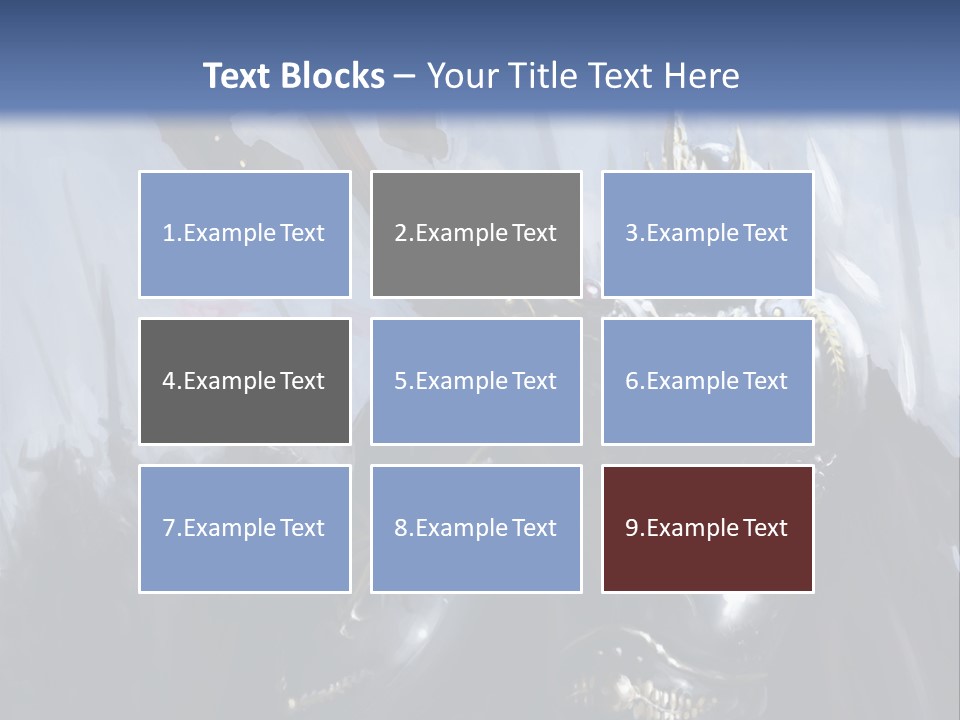 Flag Spear Helmet PowerPoint Template