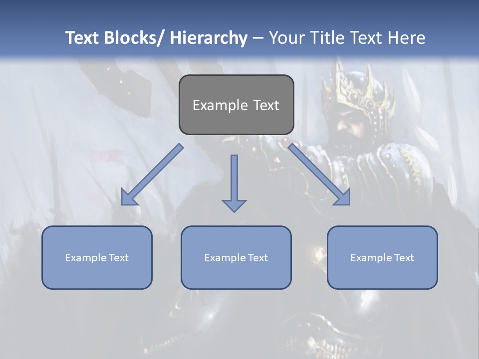 Flag Spear Helmet PowerPoint Template