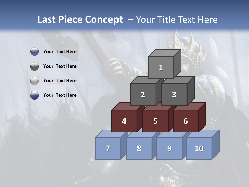 Flag Spear Helmet PowerPoint Template