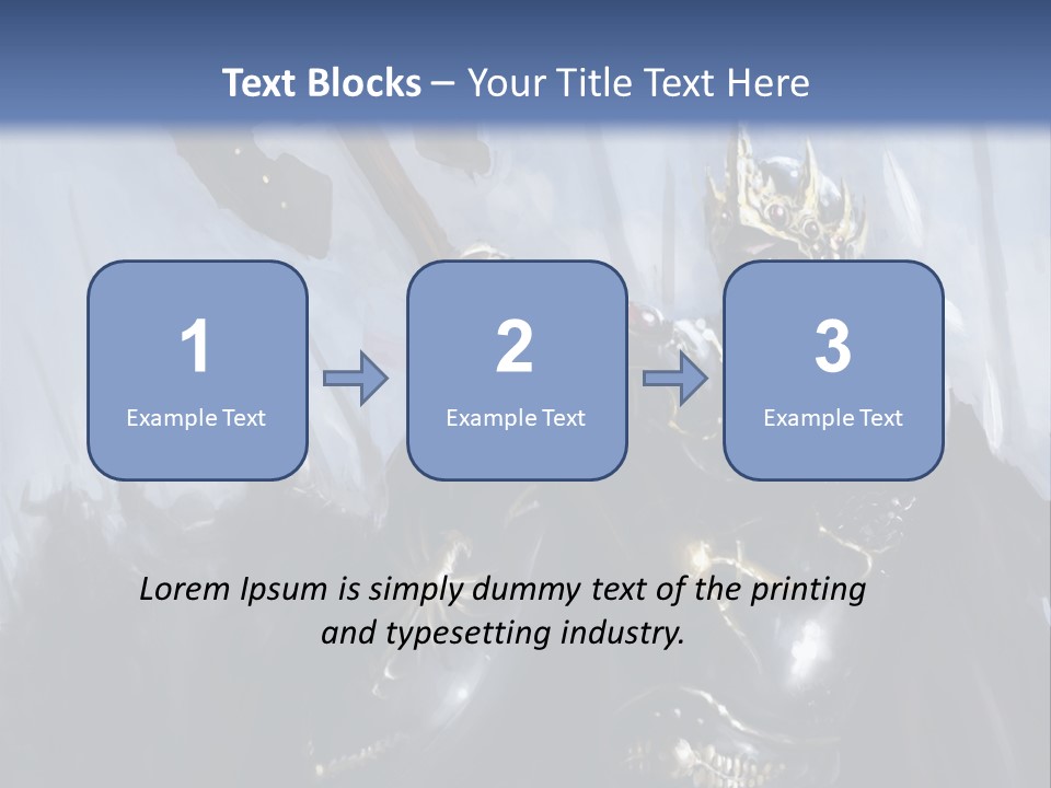 Flag Spear Helmet PowerPoint Template