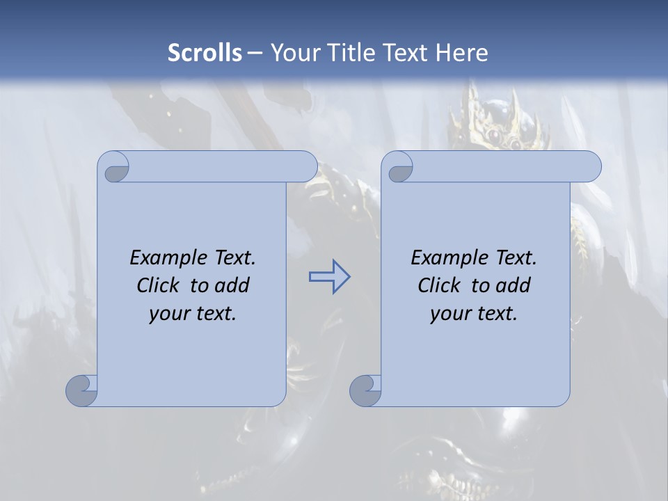 Flag Spear Helmet PowerPoint Template