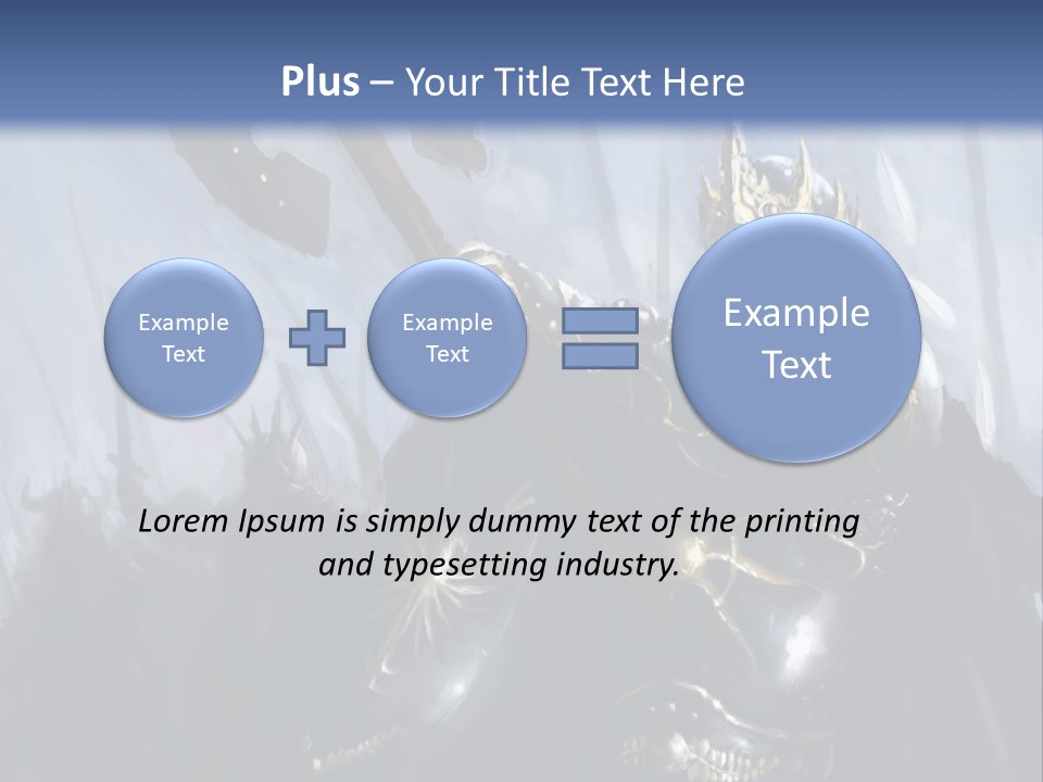 Flag Spear Helmet PowerPoint Template