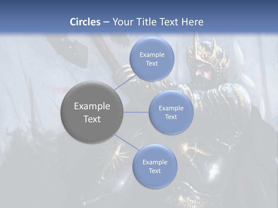 Flag Spear Helmet PowerPoint Template