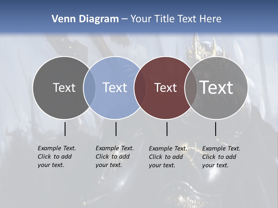 Flag Spear Helmet PowerPoint Template