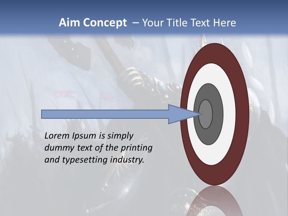 Flag Spear Helmet PowerPoint Template