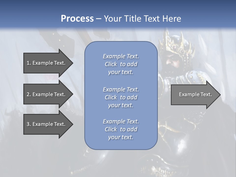 Flag Spear Helmet PowerPoint Template