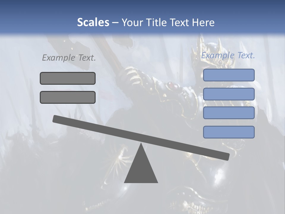 Flag Spear Helmet PowerPoint Template