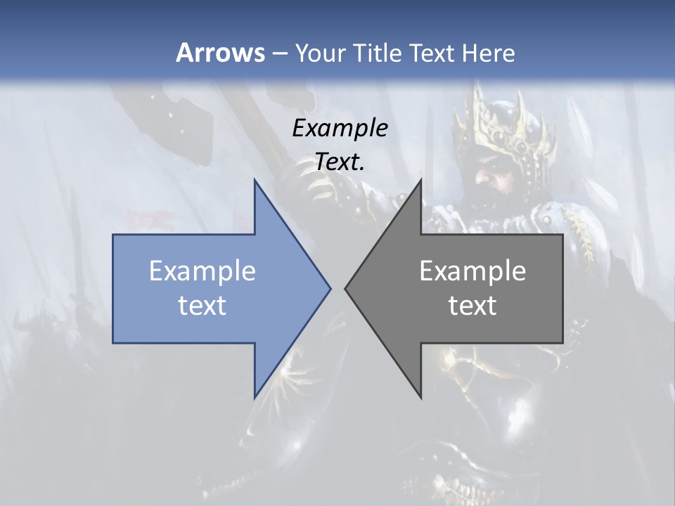 Flag Spear Helmet PowerPoint Template