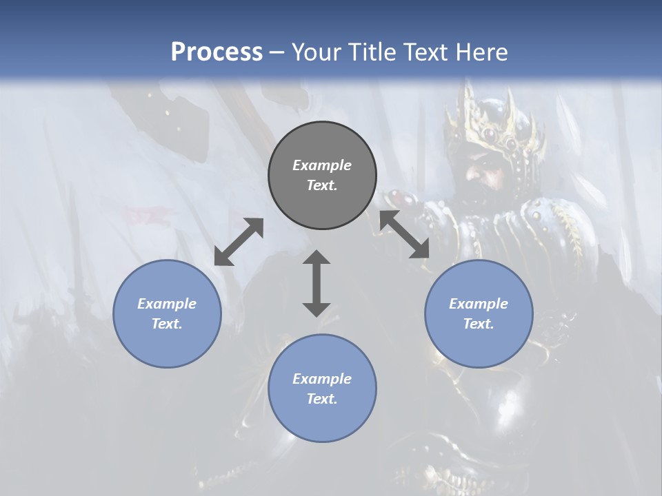 Flag Spear Helmet PowerPoint Template