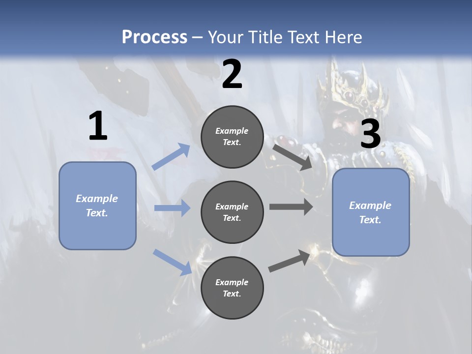 Flag Spear Helmet PowerPoint Template