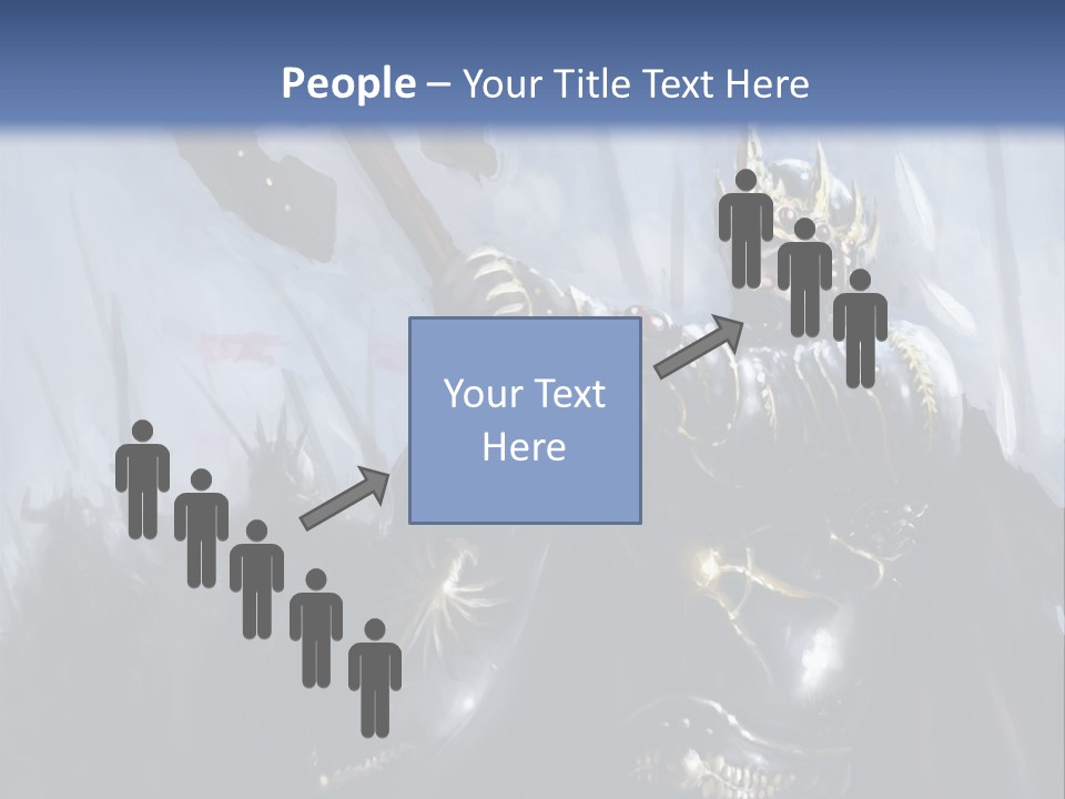 Flag Spear Helmet PowerPoint Template