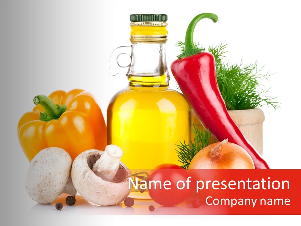 Chili Olive Mushroom PowerPoint Template