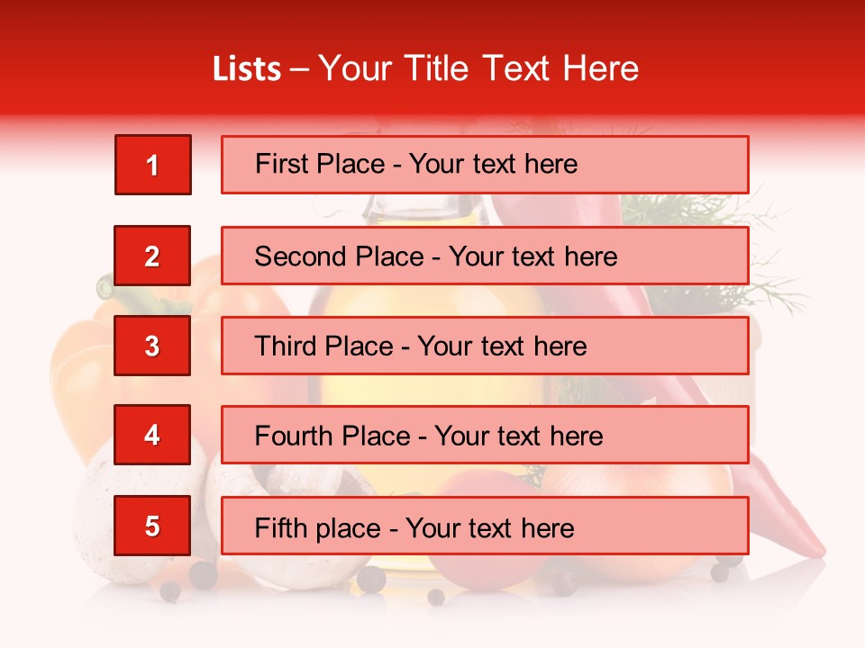 Chili Olive Mushroom PowerPoint Template